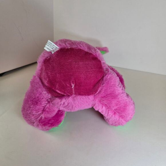 Goffa Pink Blue Green Plush Teddy Bear with Bow ~11.5" Sitting Stuffed Animal - Picture 5 of 10